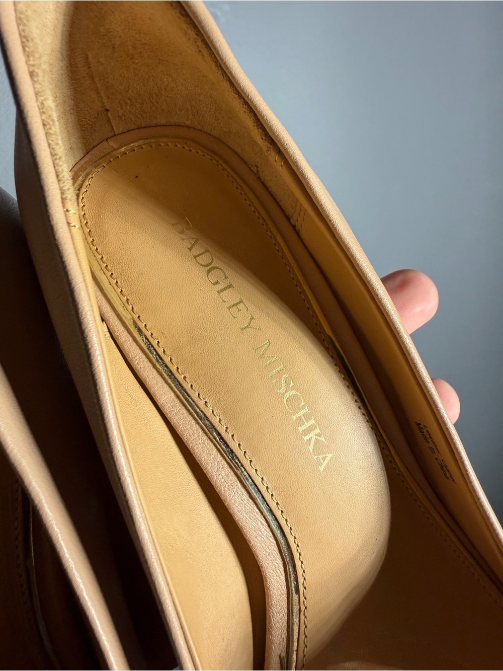 Badgley Mischka Conary Platform Pee Toe Pumps Size 6.5 - Picture 4 of 9